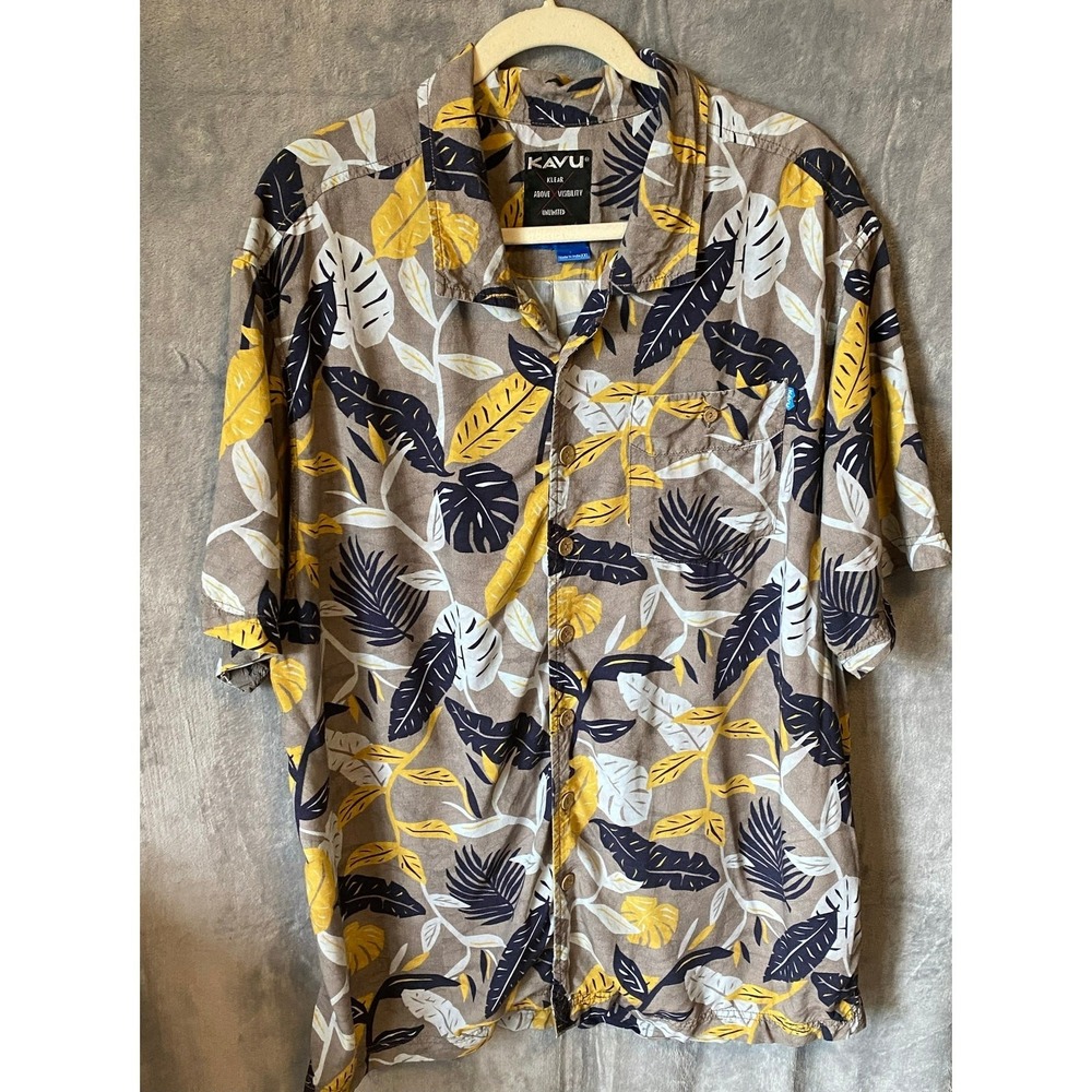 Kavu Men's XXL Tropical Short Sleeve Shirt Vacation Outdoors Lightweight